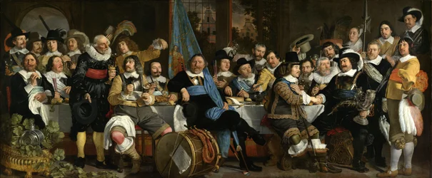 Firandet av Münster, 18 juni 1648, i huvudkontoret för Crossbowmens Civic Guard (St George Guard), Amsterdam